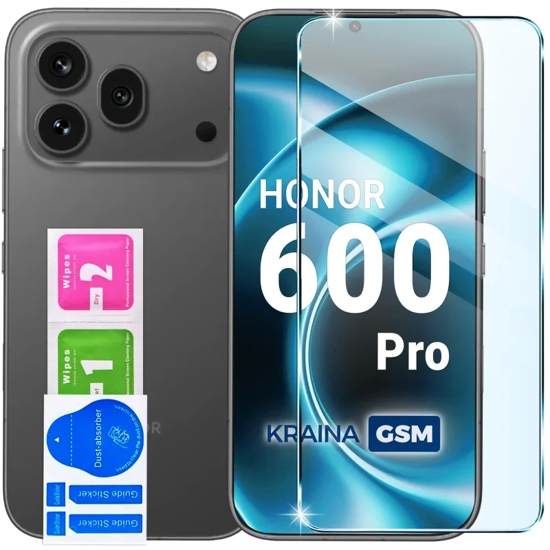 Szkło ochronne 9H do Honor 600 Pro z akcesoriami montażowymi