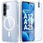 Etui do Samsung Galaxy A17 | A18 | A26 5G bezbarwne Magsafe ze szkłem