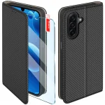 Etui do Samsung Galaxy A26 | A18 | A17 5G czarne zamykane ze szkłem