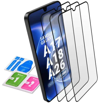 Szkło hartowane 5D do Samsung Galaxy A17 | A18 | A26 5G na cały ekran 3 sztuki