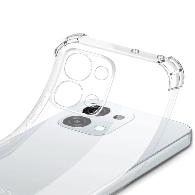 Elastyczne etui przezroczyste do Oppo A6 Pro 5G z ochroną wyspy aparatów