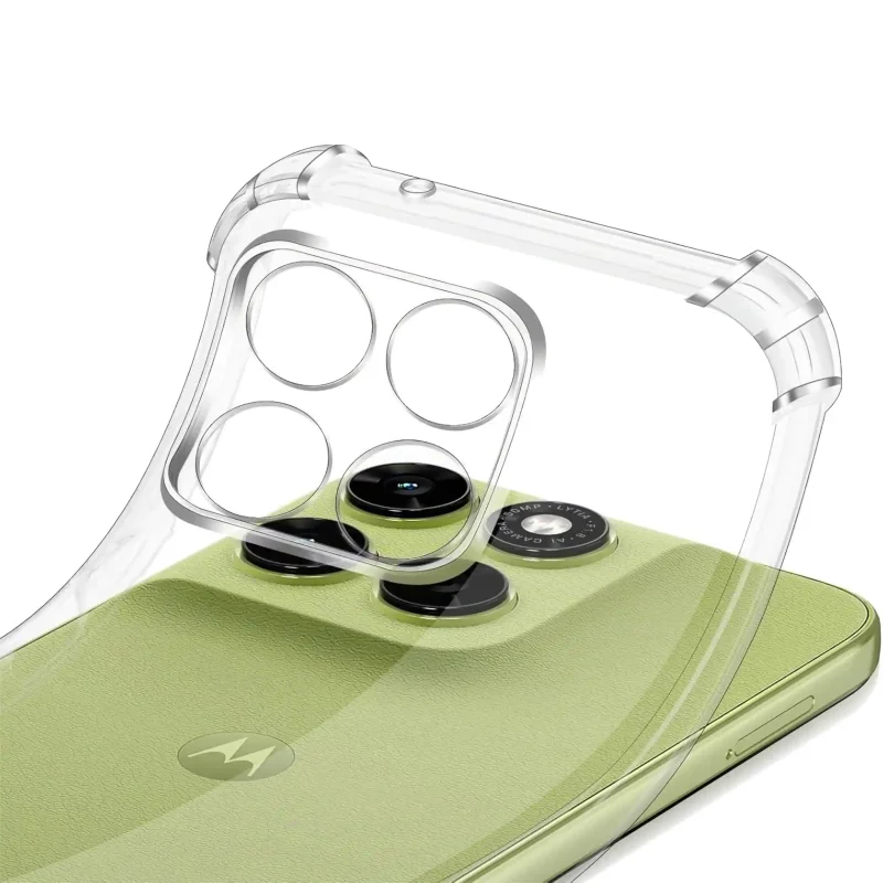 Elastyczne etui przezroczyste do Motorola Moto G67 | G77 5G z ochroną wyspy aparatów