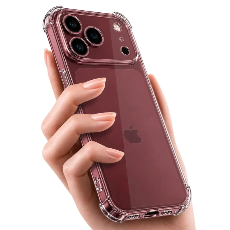 iPhone 17 Pro | 18 Pro w przezroczystym etui – elegancki wygląd smartfona w dłoni