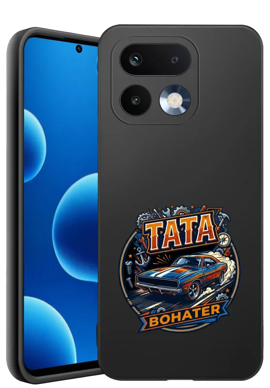 Etui dla Taty do Realme 16 Pro+ Plus 5G z kolorowym nadrukiem Tata Bohater i motywem samochodu