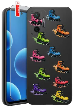 Etui do Xiaomi Redmi Note 10 Pro różne wzory wakacyjne ze szkłem