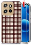 Etui do Motorola Edge 50 Neo przezroczyste różne wzory jesienne ze szkłem