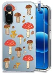 Etui do Xiaomi Redmi A7 Pro przezroczyste różne wzory jesienne ze szkłem
