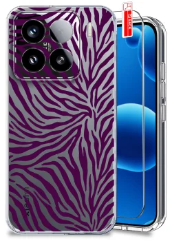 Etui do Xiaomi 15 przezroczyste różne wzory jesienne ze szkłem