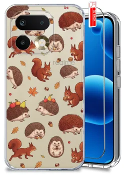 Etui do Realme 16 Pro przezroczyste różne wzory jesienne ze szkłem