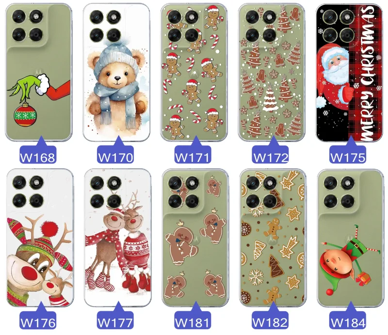 Motywy świąteczne i zimowe na etui do Motorola Moto G67 | G77 5G: misie, renifery i pierniczki