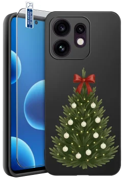 Etui do Oppo Reno 16 | 16 5G różne wzory świąteczne ze szkłem