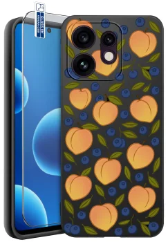 Etui do Oppo Reno 16 | 16 5G różne wzory z owocami ze szkłem