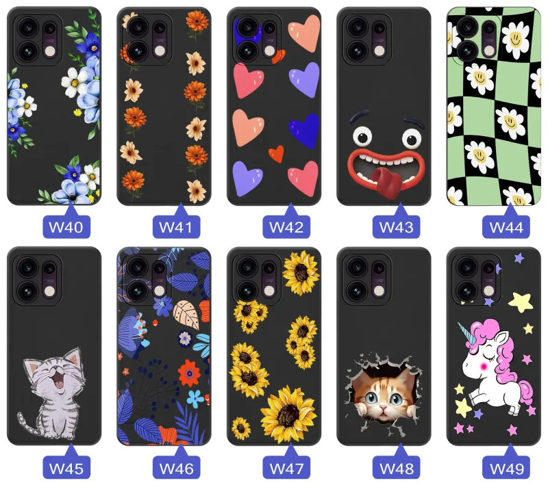 Kolekcja etui z fajnym wzorem do Oppo Reno 16 Pro 5G: śmieszne, fajne, kolorowe