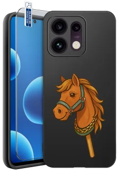 Etui do Oppo Reno 16 Pro 5G różne wzory z koniem ze szkłem