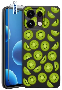 Etui do Oppo Reno 16 Pro 5G różne wzory z owocami ze szkłem