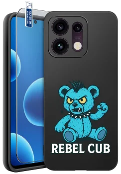 Etui do Oppo Reno 16 Pro 5G różne wzory z misiem ze szkłem