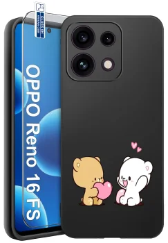 Etui do Oppo Reno 16 F | 16 FS 5G różne wzory walentynkowe ze szkłem