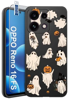 Etui do Oppo Reno 16 F | 16 FS 5G różne wzory Halloween ze szkłem