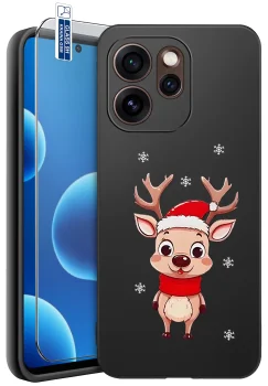 Etui do Oppo Reno 15 Pro 5G różne wzory świąteczne ze szkłem