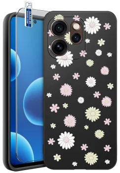 Etui do Oppo Reno 15 Pro 5G różne wzory wiosenne ze szkłem