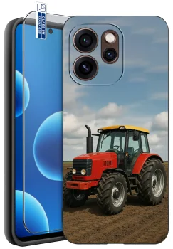 Etui do Oppo Reno 15 Pro 5G różne wzory z autem ze szkłem