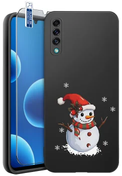 Etui do Samsung Galaxy A50 | A30s różne wzory świąteczne ze szkłem
