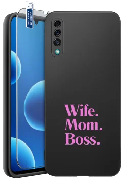 Etui do Samsung Galaxy A50 | A30s różne wzory dla Mamy ze szkłem