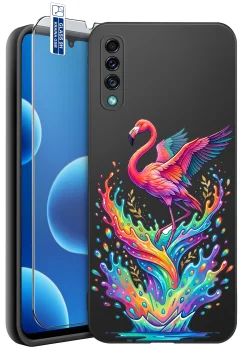 Etui do Samsung Galaxy A50 | A30s różne wzory wakacyjne ze szkłem