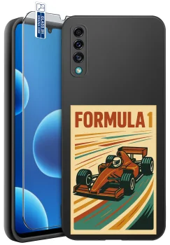 Etui do Samsung Galaxy A50 | A30s różne wzory z autem ze szkłem