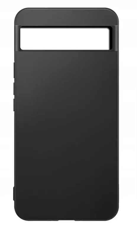 Czarne matowe etui do Google Pixel 8A z osłoną wyspy aparatów widok tyłu