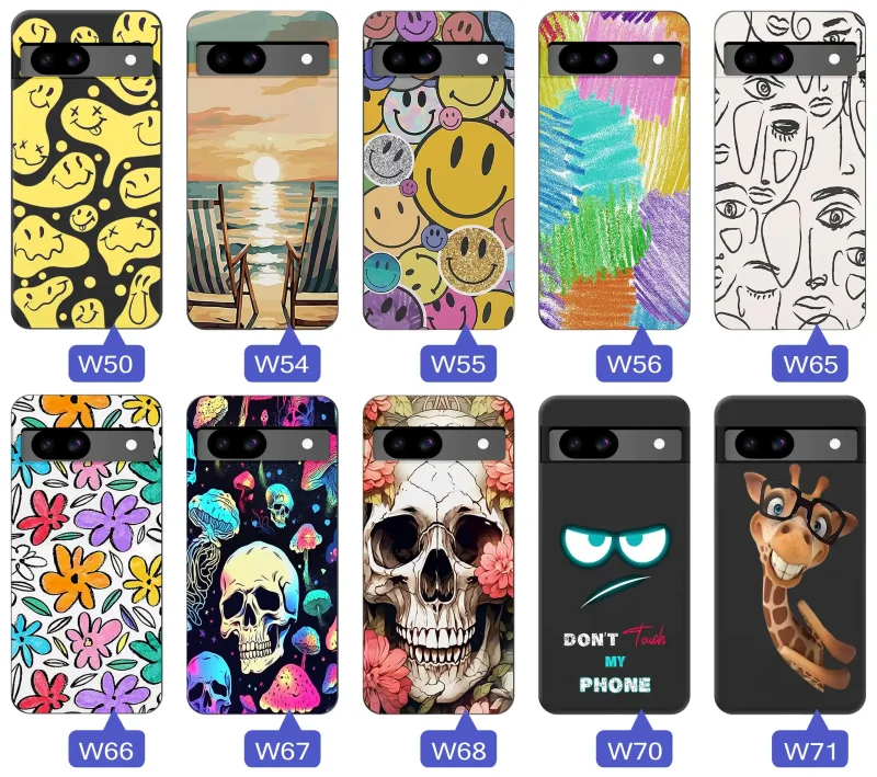 Fajne wzory na Google Pixel 8A: koty, auta, dla gracza, zwierzęta
