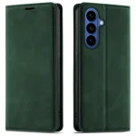 Etui do Samsung Galaxy S26 z klapką skórzane Velvet zielone ze szkłem
