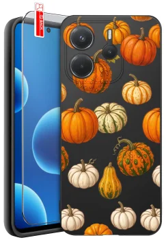 Etui do Xiaomi Redmi Note 14 5G różne wzory jesienne ze szkłem