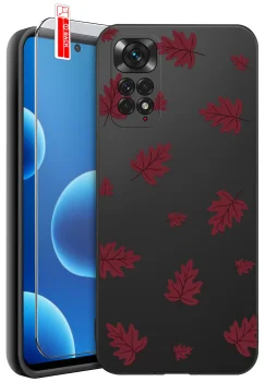 Etui do Xiaomi Redmi Note 11 | 11S różne wzory jesienne ze szkłem