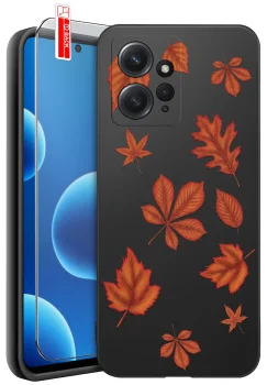 Etui do Xiaomi Redmi 12 4G różne wzory jesienne ze szkłem