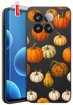Etui do Xiaomi 15 Pro różne wzory jesienne ze szkłem