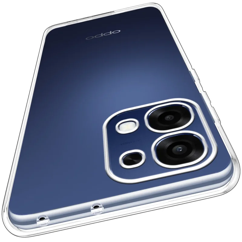Bezbarwne etui do Oppo A6 Pro 5G z osłoną wyspy aparatów widok z tyłu