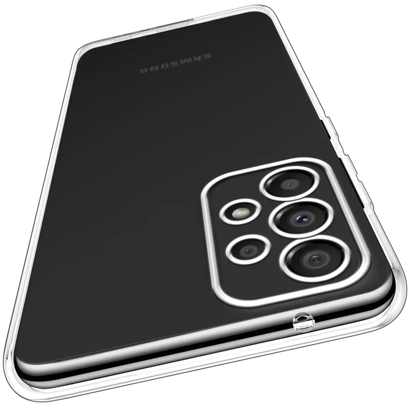 Bezbarwne etui do Samsung Galaxy A33 5G z osłoną wyspy aparatów widok z tyłu