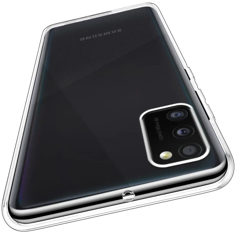 Bezbarwne etui do Samsung Galaxy A41 z osłoną wyspy aparatów widok z tyłu