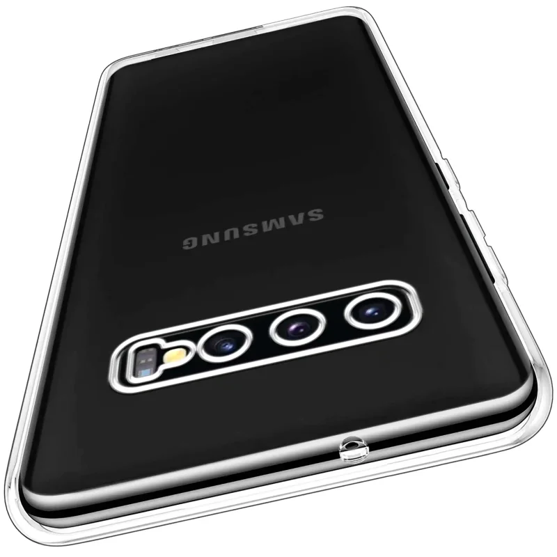 Bezbarwne etui do Samsung Galaxy S10 z osłoną wyspy aparatów widok z tyłu