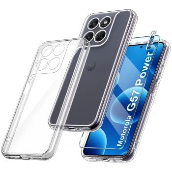 Etui do Motorola Moto G57 Power 5G bezbarwne wzmacniane ze szkłem
