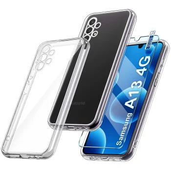 Etui do Samsung Galaxy A13 4G bezbarwne wzmacniane ze szkłem