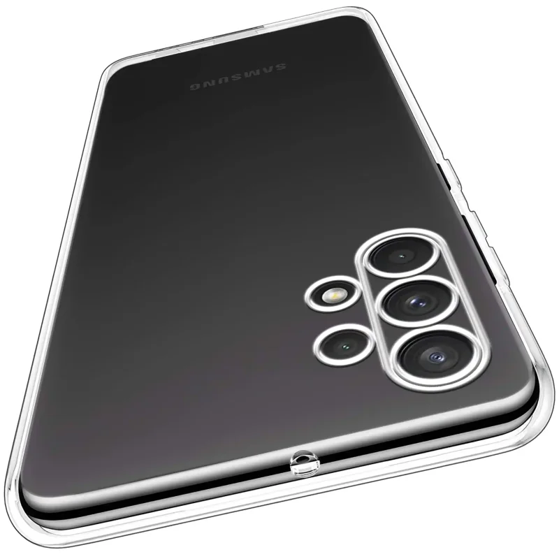 Bezbarwne etui do Samsung Galaxy A13 4G z osłoną wyspy aparatów widok z tyłu