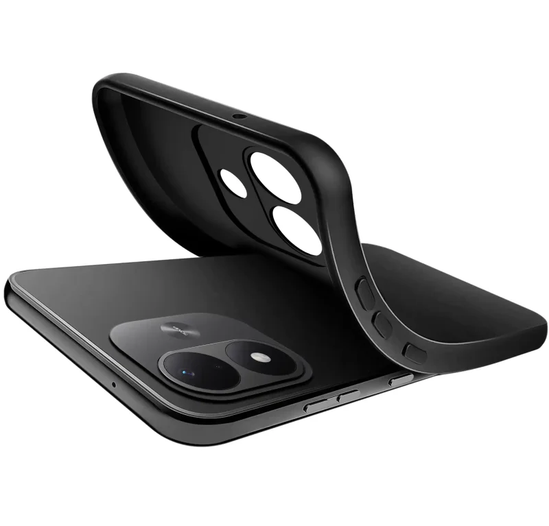 Miękkie, elastyczne etui silikonowe do Xiaomi Redmi Note 17 4G | 5G z matowym wykończeniem
