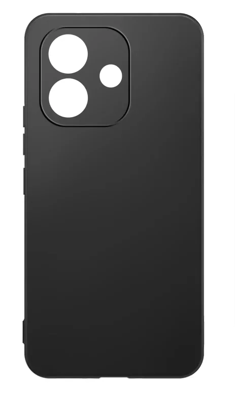 Czarne matowe etui do Xiaomi Redmi Note 17 4G | 5G z osłoną wyspy aparatów widok tyłu