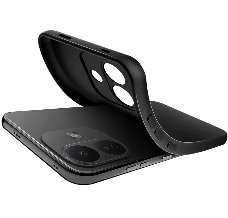Miękkie, elastyczne etui silikonowe do Xiaomi Redmi Note 17 Pro 5G z matowym wykończeniem