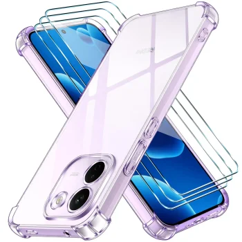 Etui do Xiaomi Redmi Note 17 Pro Max 5G przezroczyste z zestawem 3 szkieł