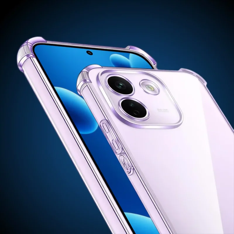 Przezroczyste etui Anti-Shock z czterema wzmocnionymi narożnikami i osłoną aparatów do Xiaomi Redmi Note 17 Pro Max 5G