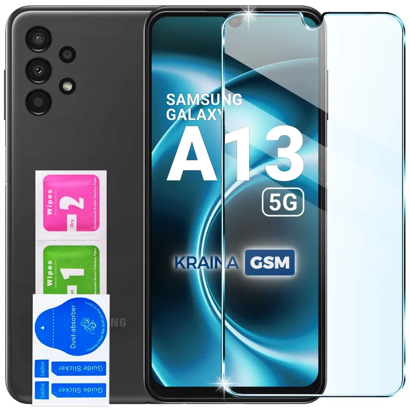 Szkło hartowane 9H do Samsung Galaxy A13 5G z akcesoriami montażowymi