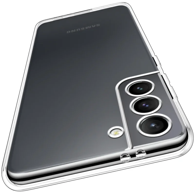 Bezbarwne etui do Samsung Galaxy S21 z osłoną wyspy aparatów widok z tyłu